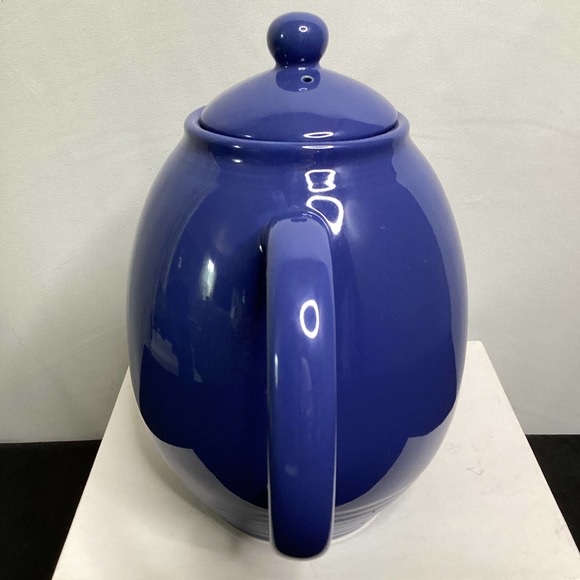Lynns Stoneware ceramic blue teapot - Picture 3 of 8